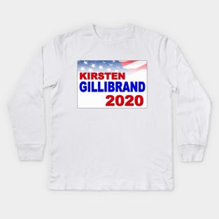 Kirsten Gillibrand for President in 2020 Kids Long Sleeve T-Shirt
